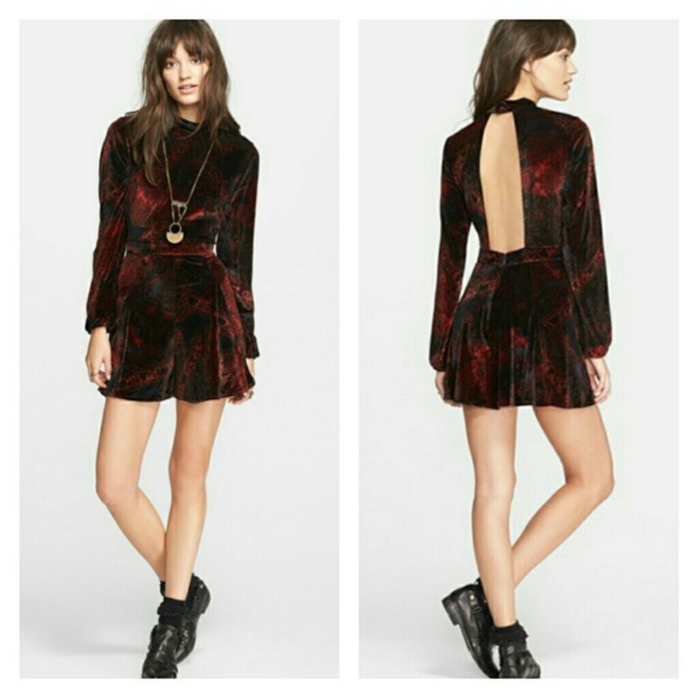 Free People Velvet Romper